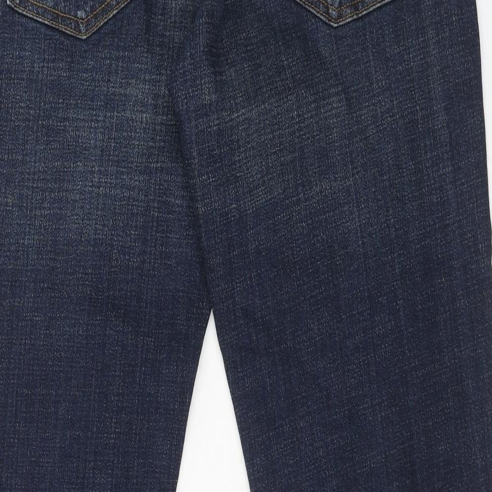 NEXT Mens Blue Cotton Straight Jeans Size 34 in L31 in Regular Zip