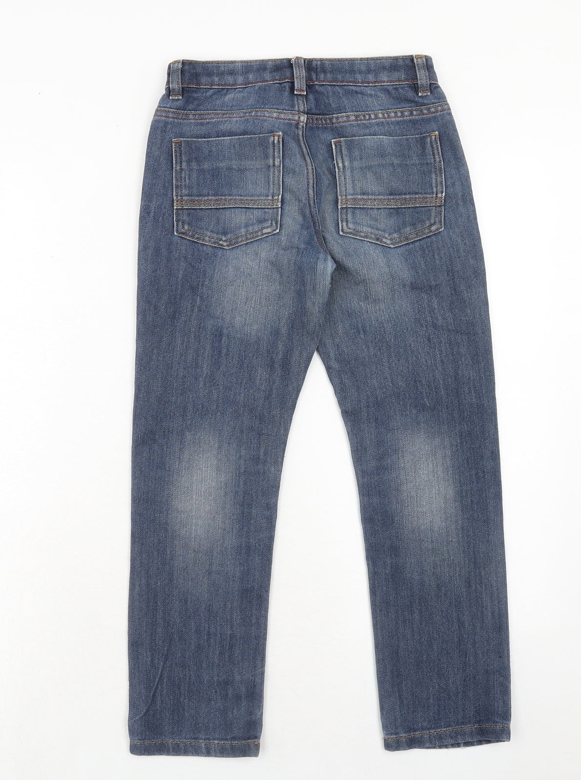 NEXT Boys Blue Cotton Straight Jeans Size 9 Years Regular Zip