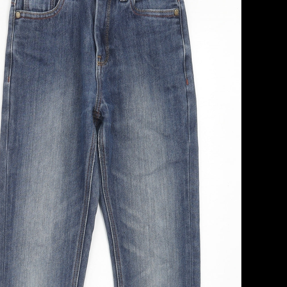 NEXT Boys Blue Cotton Straight Jeans Size 9 Years Regular Zip