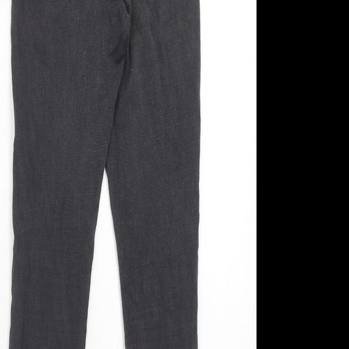 Topshop Womens Grey Cotton Skinny Jeans Size 26 in L30 in Regular Zip