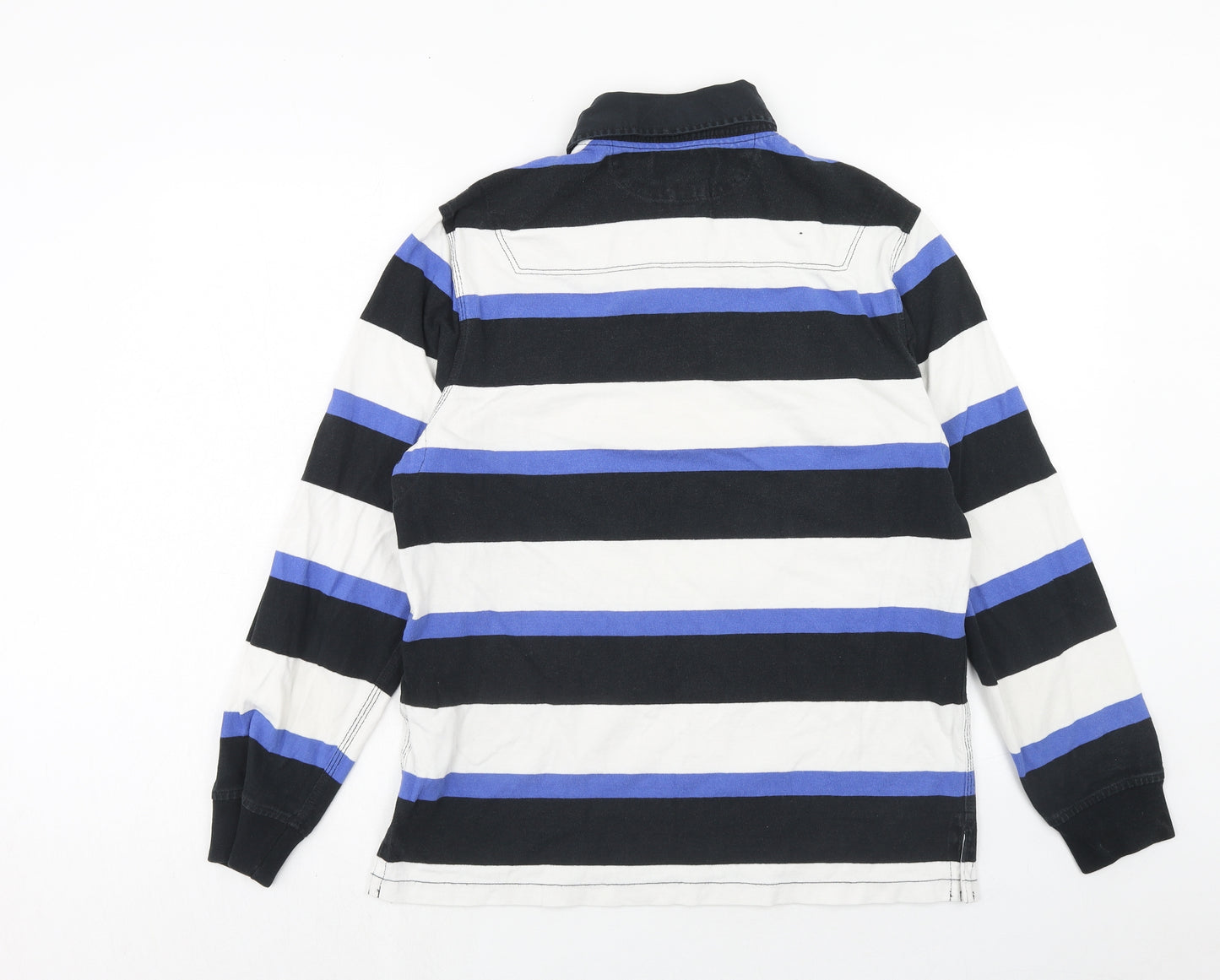 Polo Ralph Lauren Mens Multicoloured Striped Cotton Polo Size M Collared Button