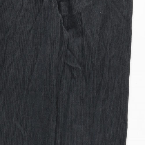 Marks and Spencer Mens Grey Cotton Trousers Size 34 in L29 in Regular Zip