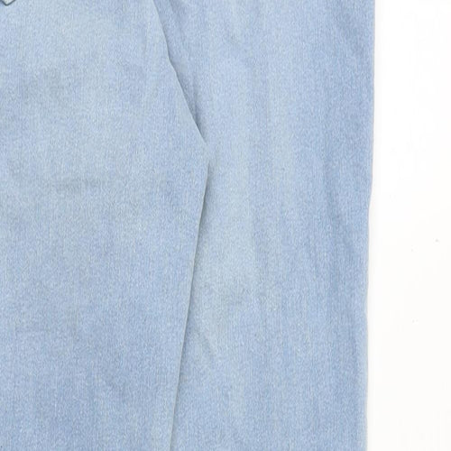 Marks and Spencer Womens Blue Cotton Jegging Jeans Size 8 Regular