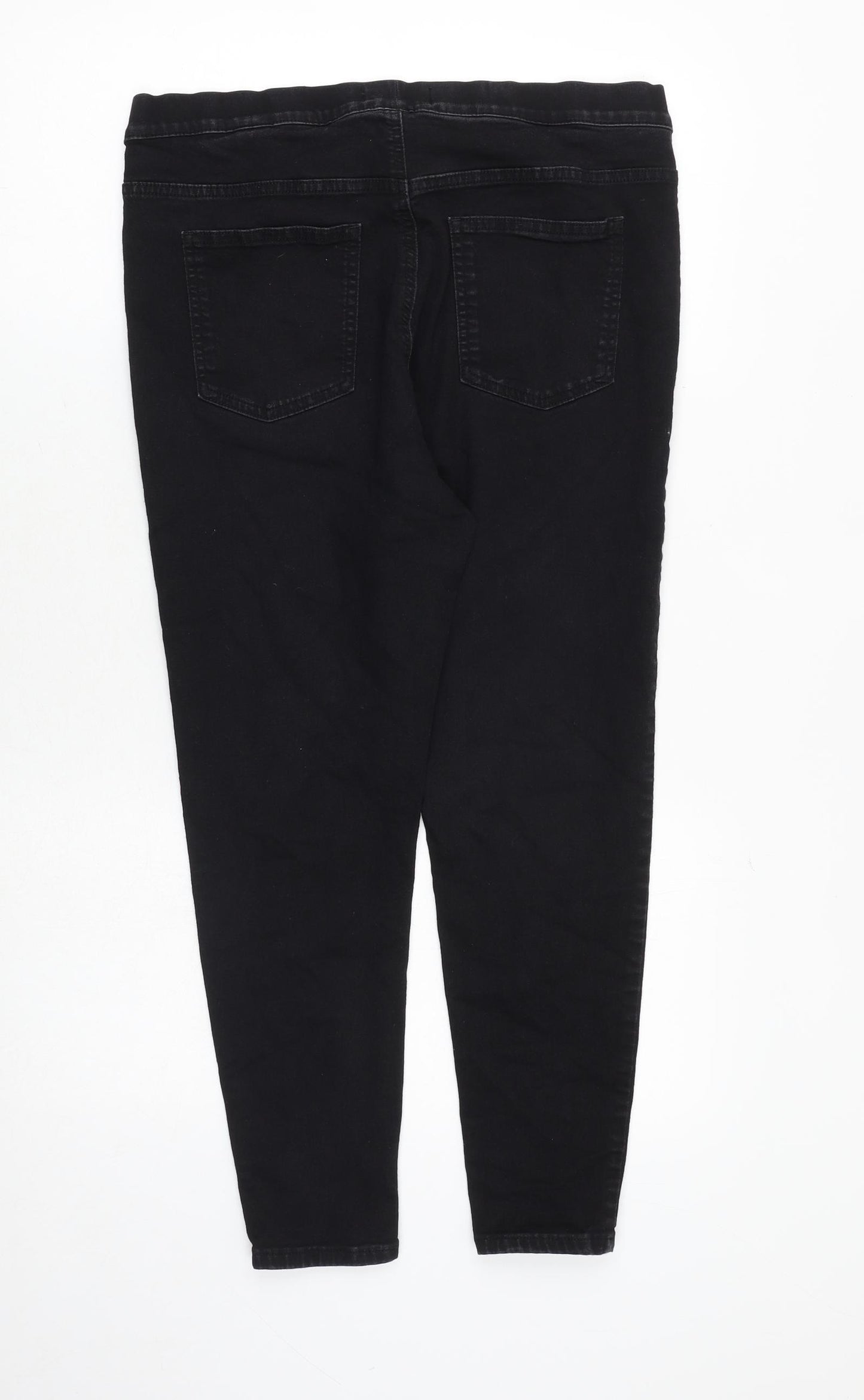 Marks and Spencer Womens Black Cotton Jegging Jeans Size 18 Regular