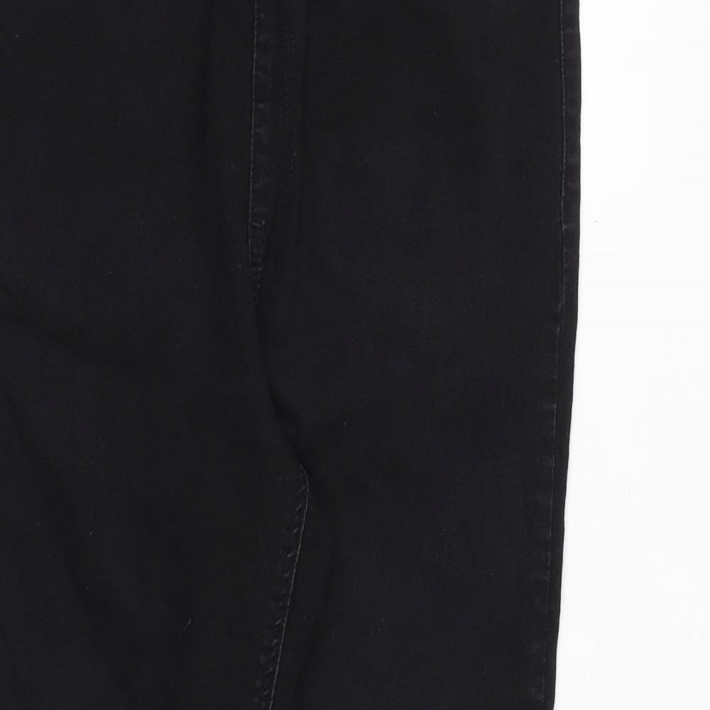 Marks and Spencer Womens Black Cotton Jegging Jeans Size 18 Regular