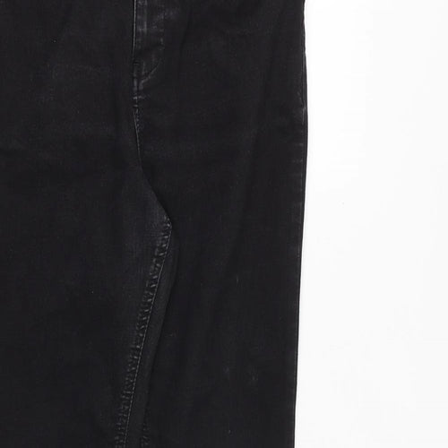 Per Una Womens Black Cotton Skinny Jeans Size 10 Slim Zip