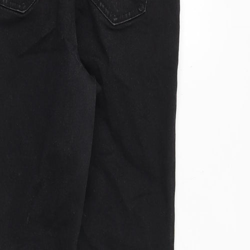 Per Una Womens Black Cotton Skinny Jeans Size 10 Slim Zip