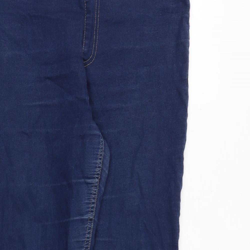 Marks and Spencer Womens Blue Cotton Jegging Jeans Size 14 Regular