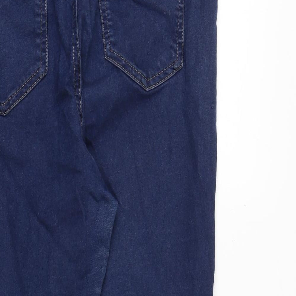 Marks and Spencer Womens Blue Cotton Jegging Jeans Size 14 Regular