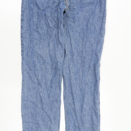 J. Galt Womens Blue Cotton Mom Jeans Size M Regular Zip