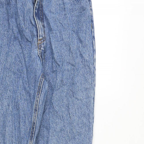 J. Galt Womens Blue Cotton Mom Jeans Size M Regular Zip
