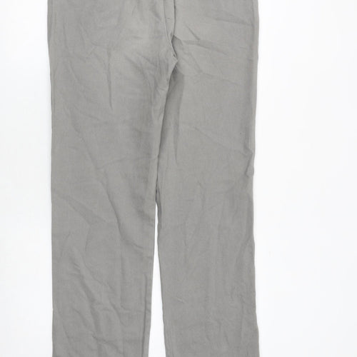 DOCKERS Mens Grey Cotton Trousers Size 34 in Regular Zip