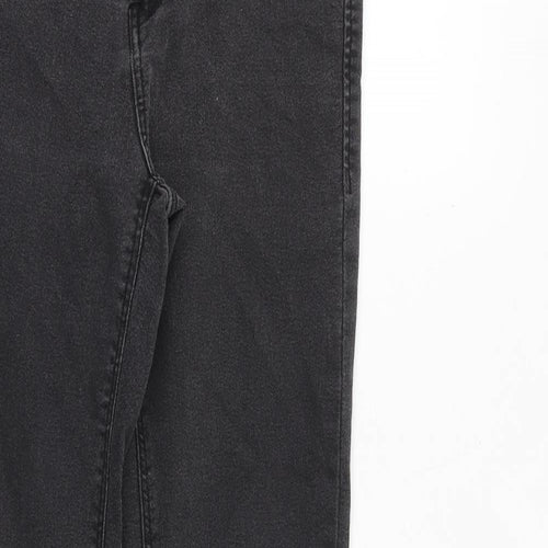 Zara Womens Grey Cotton Skinny Jeans Size 26 in Regular Zip