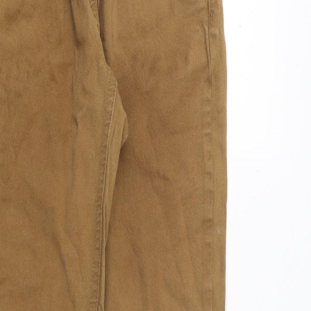 Miss Selfridge Womens Brown Cotton Skinny Jeans Size 10 Regular Zip