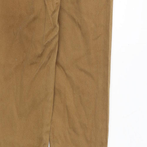 Miss Selfridge Womens Brown Cotton Skinny Jeans Size 10 Regular Zip