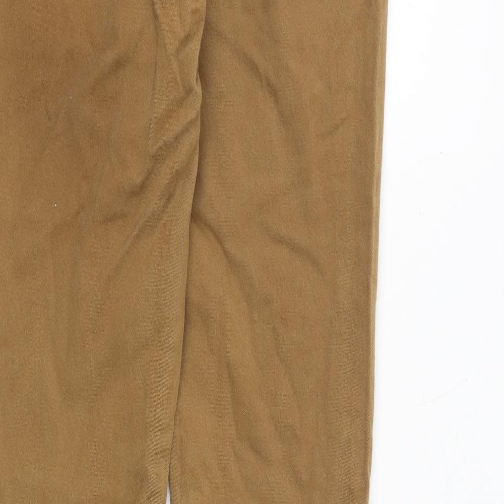 Miss Selfridge Womens Brown Cotton Skinny Jeans Size 10 Regular Zip