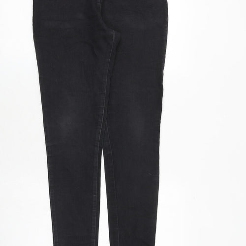 Marks and Spencer Womens Black Cotton Skinny Jeans Size 10 Regular