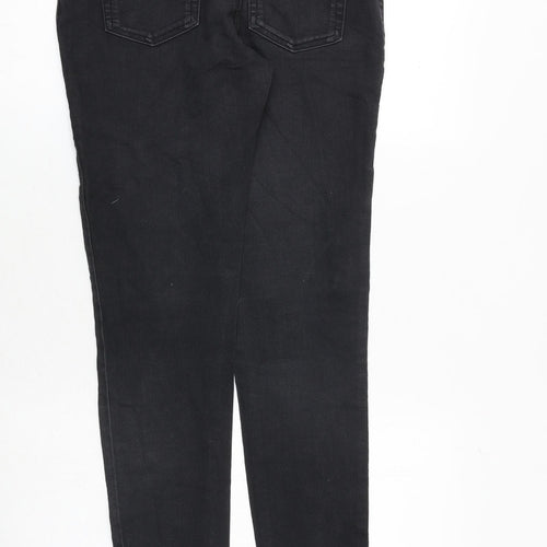 Marks and Spencer Womens Black Cotton Skinny Jeans Size 10 Regular