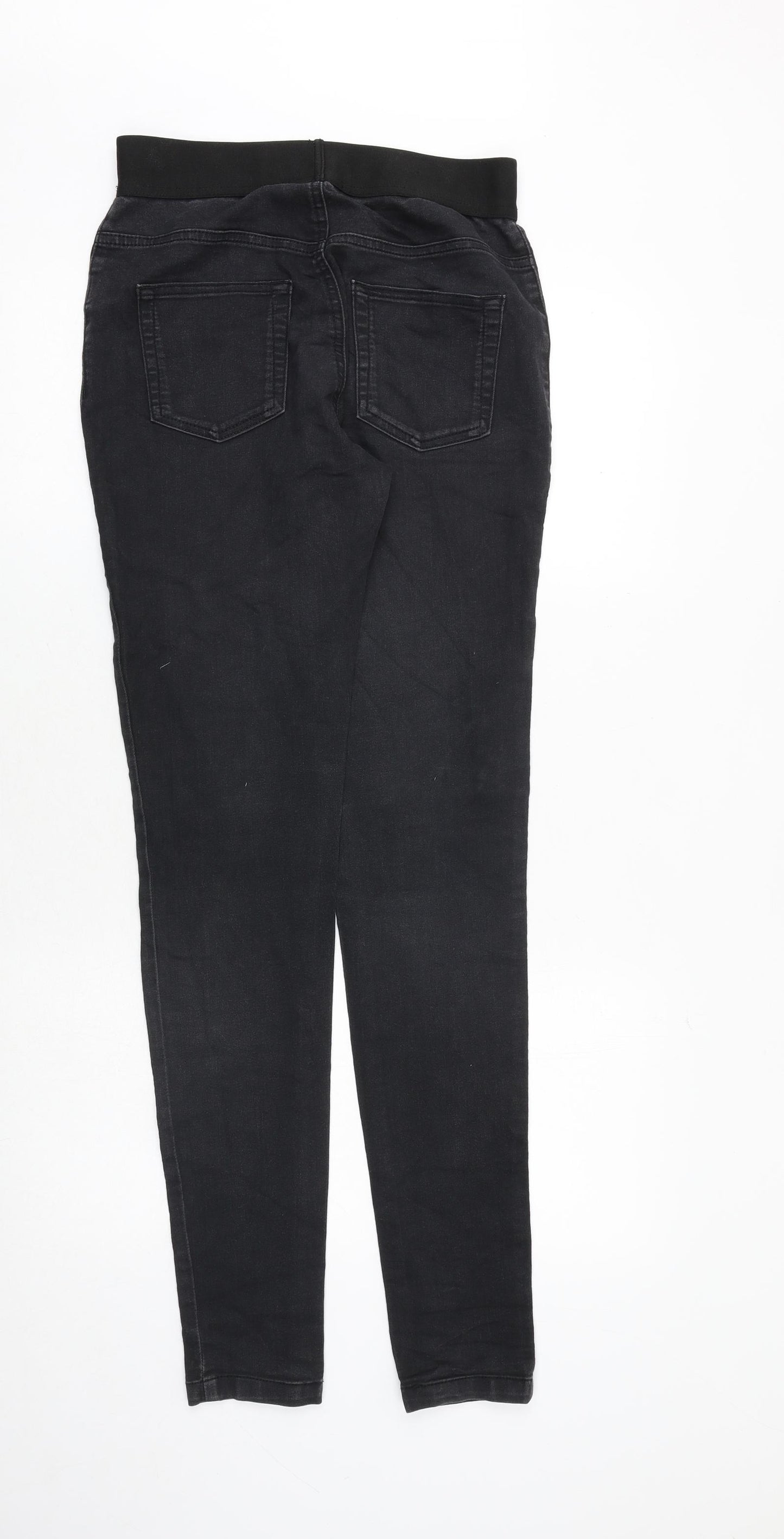 Marks and Spencer Womens Black Cotton Skinny Jeans Size 10 Regular
