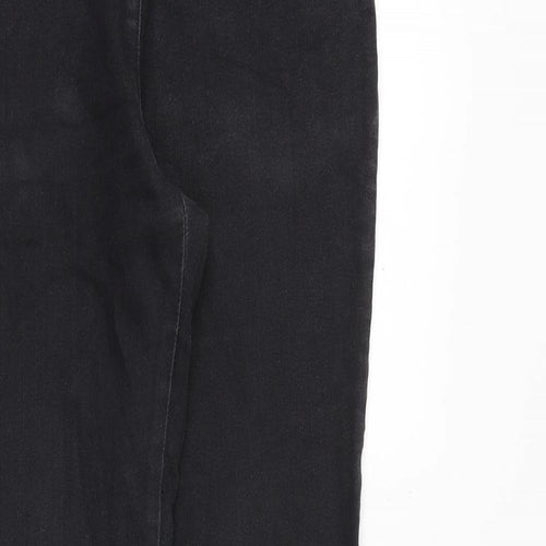Marks and Spencer Womens Black Cotton Skinny Jeans Size 10 Regular