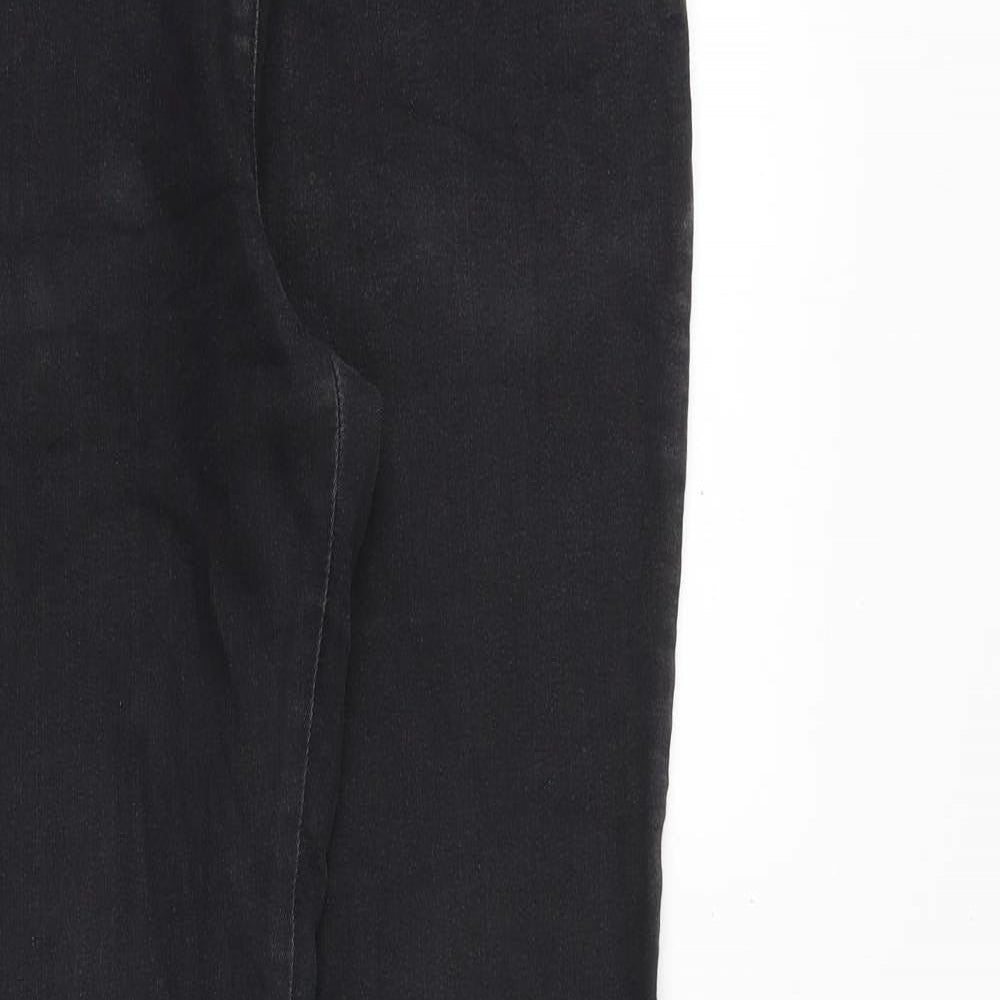 Marks and Spencer Womens Black Cotton Skinny Jeans Size 10 Regular