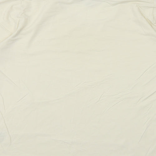TCM Womens Ivory Polyamide Basic T-Shirt Size 14 Round Neck