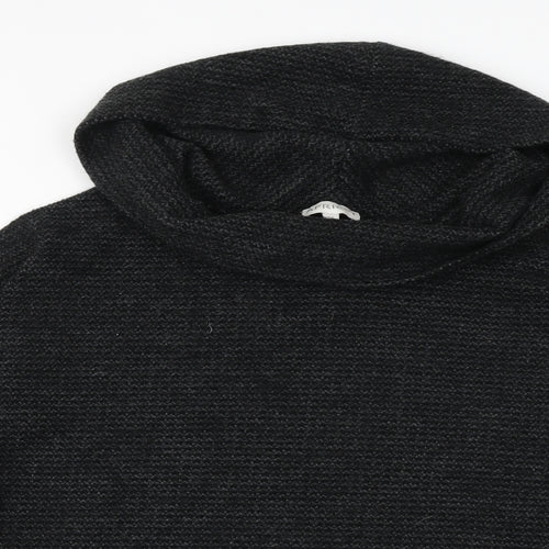 Apricot Womens Grey Roll Neck Acrylic Pullover Jumper Size M - Size M-L