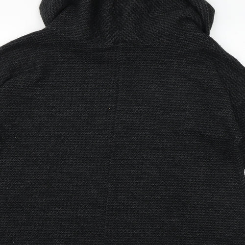Apricot Womens Grey Roll Neck Acrylic Pullover Jumper Size M - Size M-L