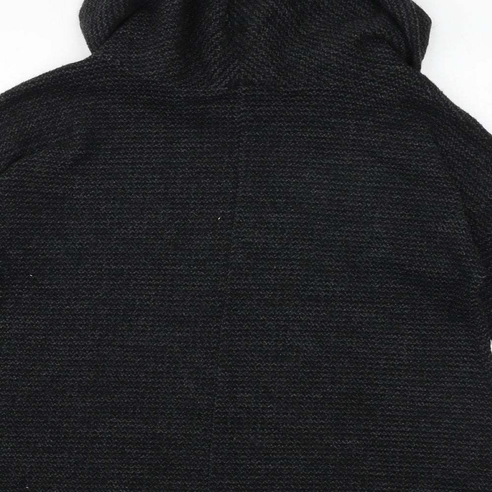 Apricot Womens Grey Roll Neck Acrylic Pullover Jumper Size M - Size M-L