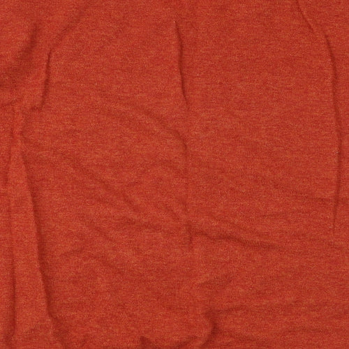 Jasper Conran Mens Orange Round Neck Wool Pullover Jumper Size 2XL Long Sleeve