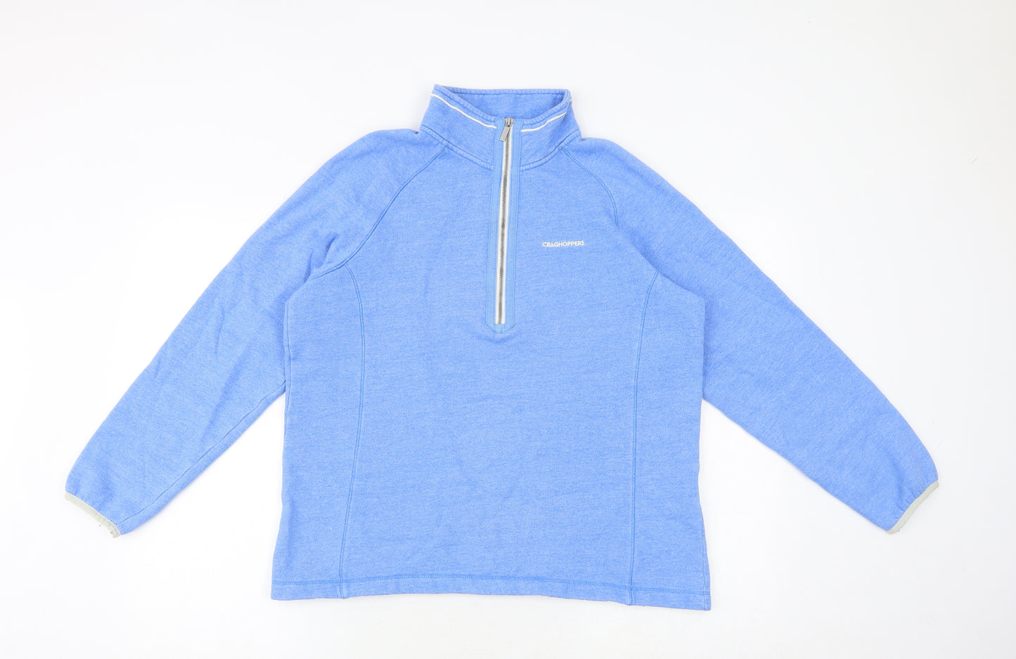 Craghoppers Womens Blue Chlorofibre Pullover Sweatshirt Size 14 Zip