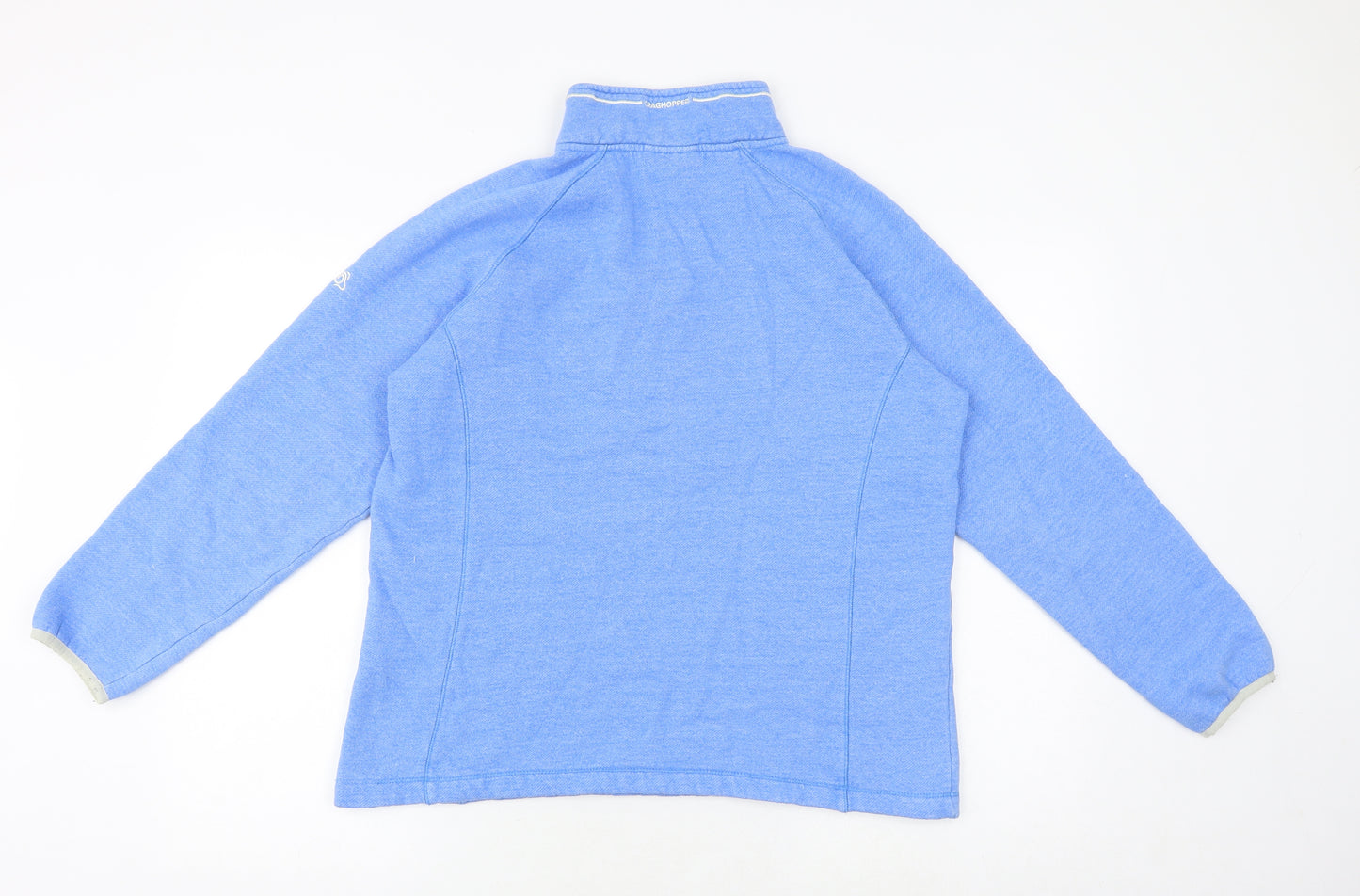 Craghoppers Womens Blue Chlorofibre Pullover Sweatshirt Size 14 Zip