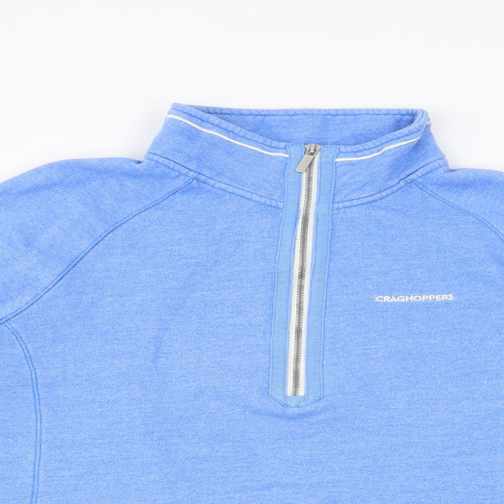 Craghoppers Womens Blue Chlorofibre Pullover Sweatshirt Size 14 Zip
