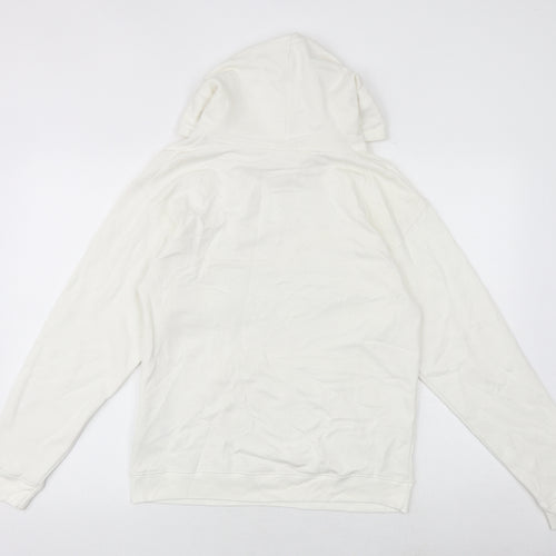 Pura Vida Womens White Cotton Pullover Hoodie Size S Pullover