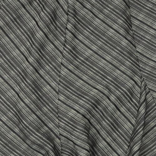 Marks and Spencer Womens Black Striped Polyester Swing Skirt Size 14