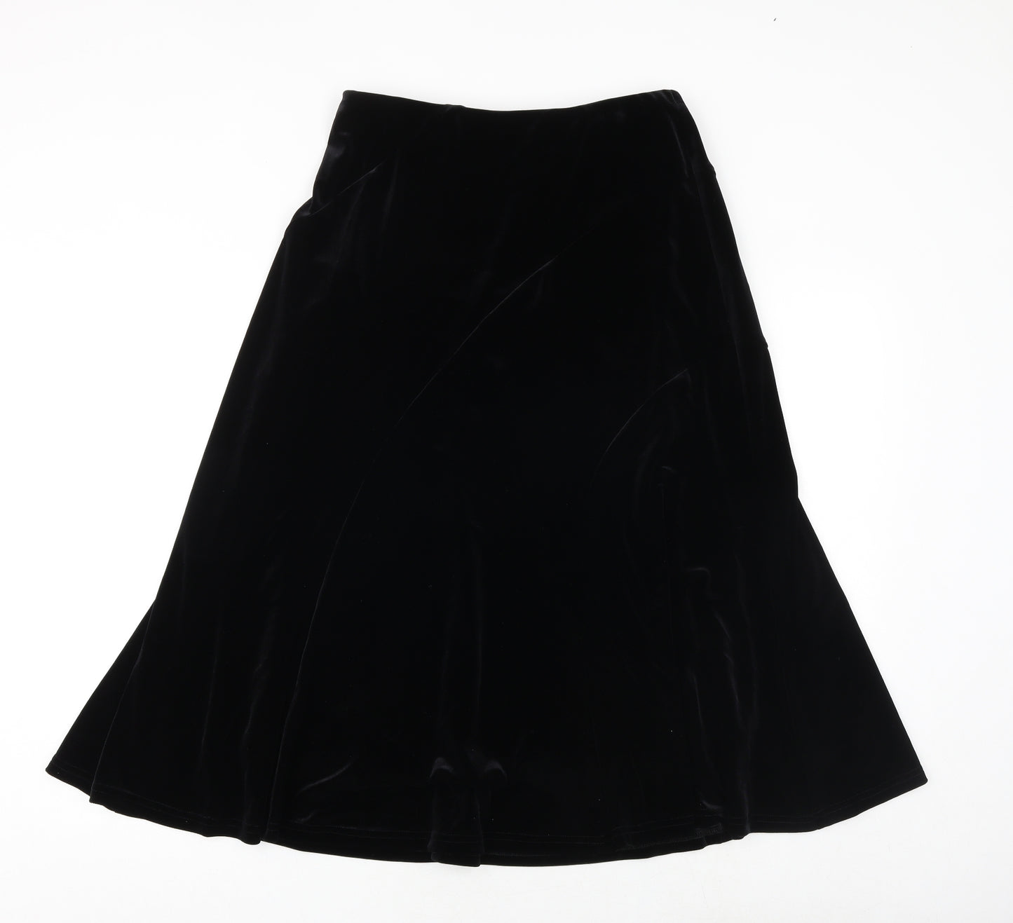 Eastex Womens Black Polyester Swing Skirt Size 12