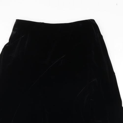 Eastex Womens Black Polyester Swing Skirt Size 12