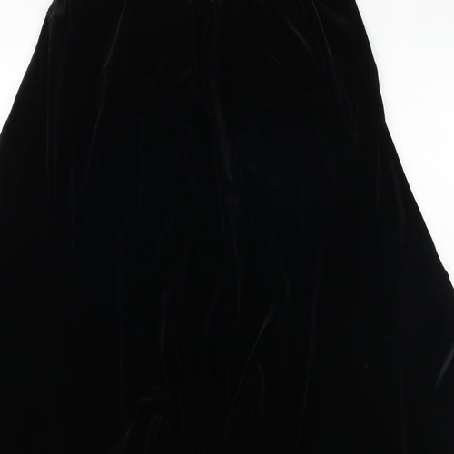 Eastex Womens Black Polyester Swing Skirt Size 12