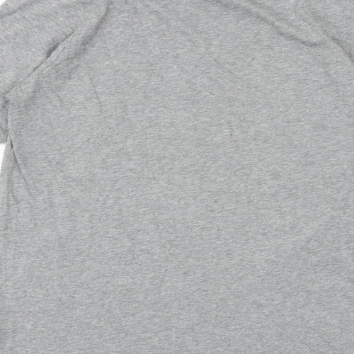Nike Boys Grey 100% Cotton Basic T-Shirt Size XL Round Neck Pullover - Just Do It
