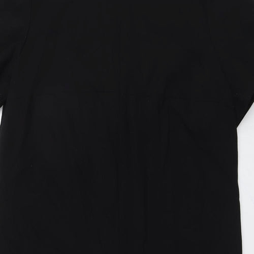 NEXT Womens Black Polyester A-Line Size 10 Roll Neck Zip
