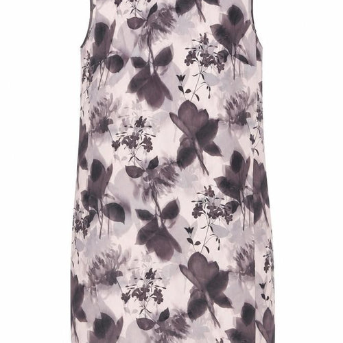 NEXT Womens Pink Geometric Polyester Tank Dress Size 12 Round Neck Zip