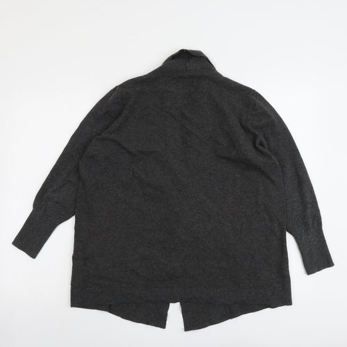 Creation Womens Grey V-Neck Viscose Cardigan Jumper Size 20
