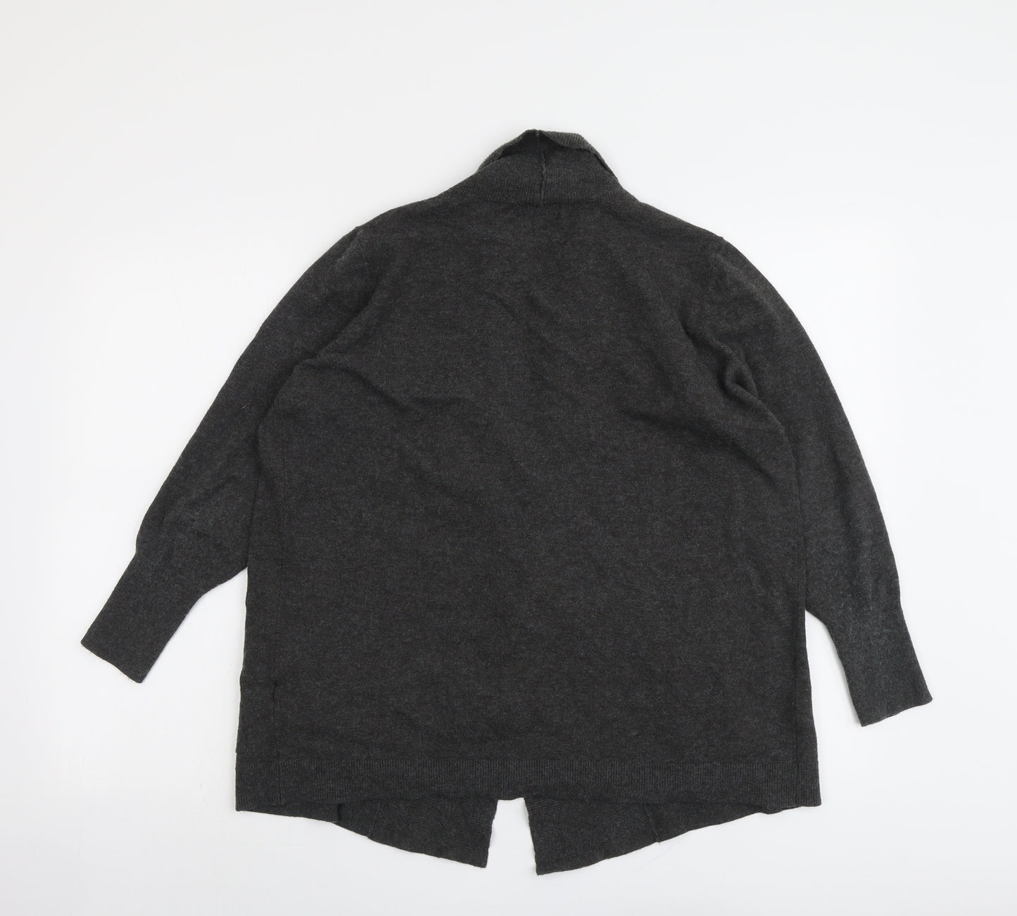 Creation Womens Grey V-Neck Viscose Cardigan Jumper Size 20