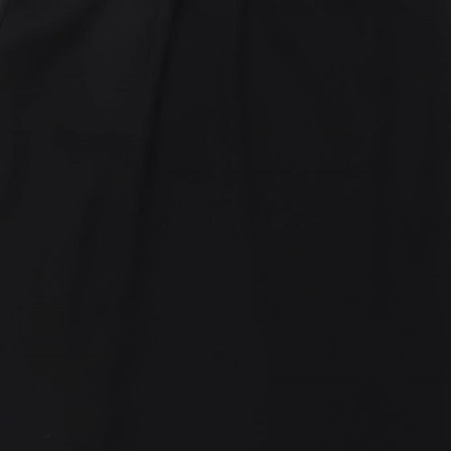 Frank Usher Womens Black Polyester A-Line Skirt Size 10