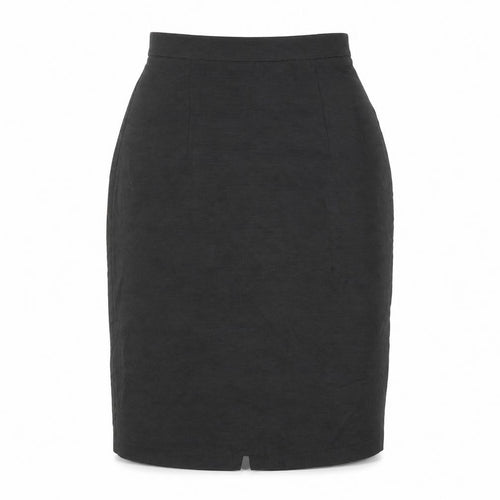 Kaliko Womens Black Striped Viscose A-Line Skirt Size 8 Zip