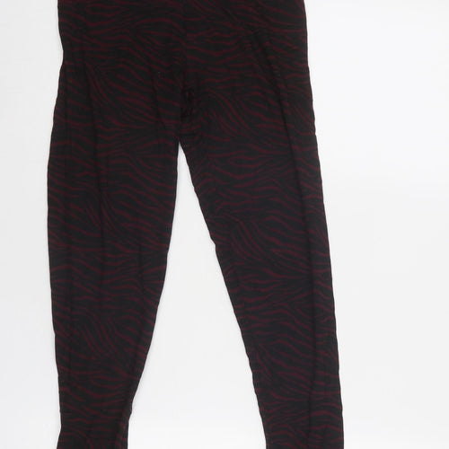 Marks and Spencer Womens Red Viscose Jogger Leggings Size 8 - Leggins