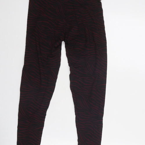 Marks and Spencer Womens Red Viscose Jogger Leggings Size 8 - Leggins