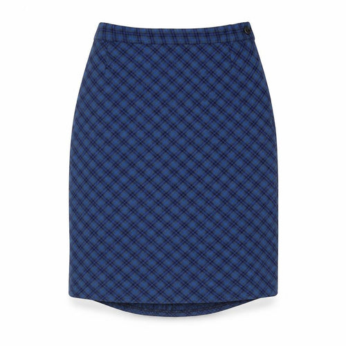 Monkhouse Womens Blue Geometric Polyester A-Line Skirt Size 30 in Zip