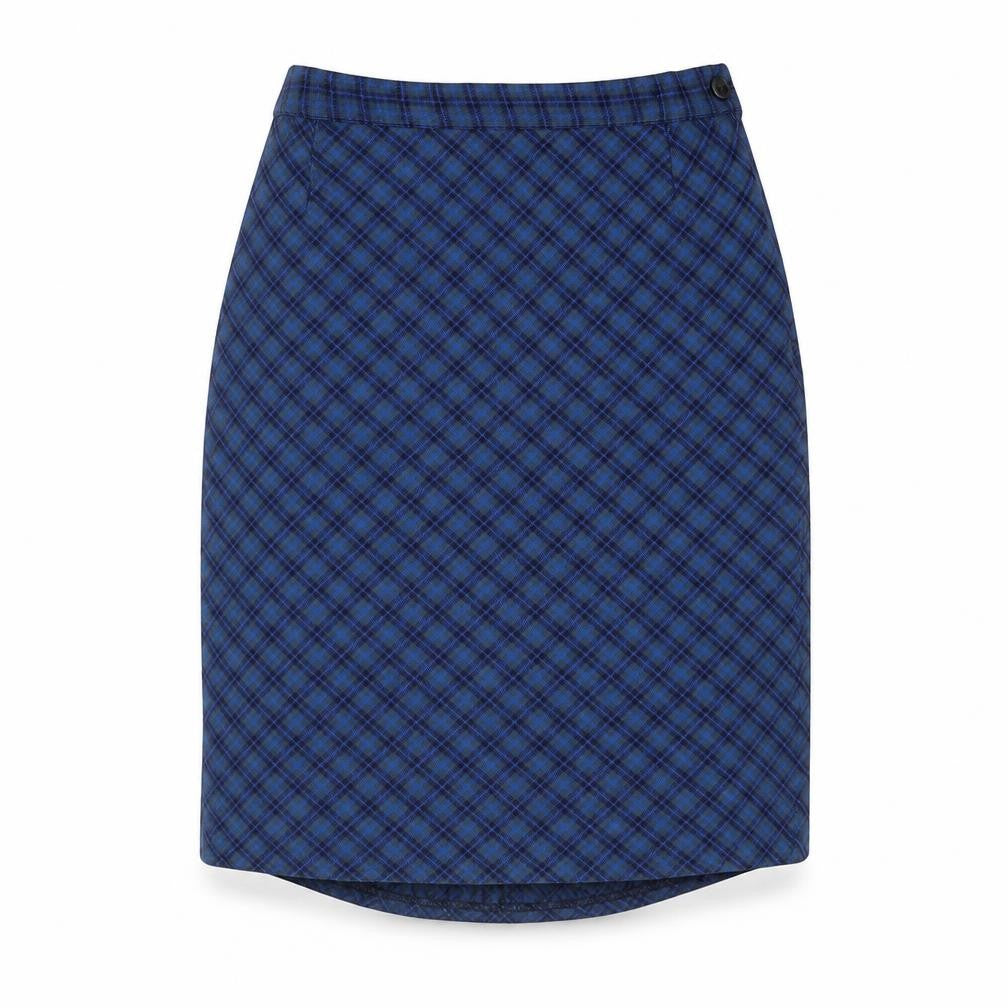 Monkhouse Womens Blue Geometric Polyester A-Line Skirt Size 30 in Zip