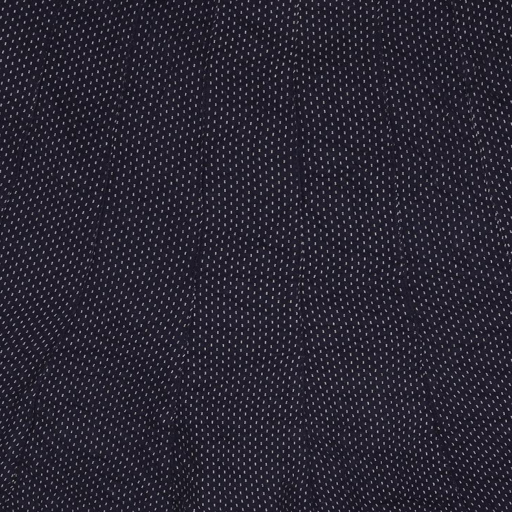 Per Una Womens Blue Geometric Viscose Swing Skirt Size 22 Zip